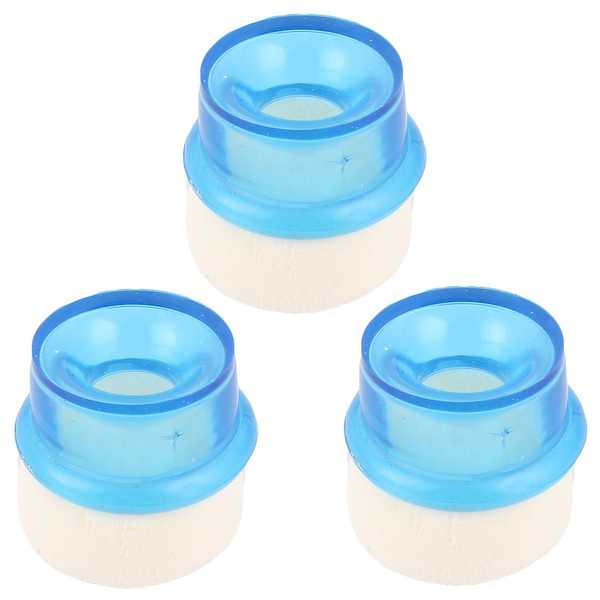 Household Kitchen Plastic Foam Water Tap Filter Purifier Cleaner 3Pcs Blue
