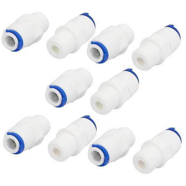 1/4' Push Fit Tube x M12 Male Thread Quick Connect 10pcs for RO Water System
