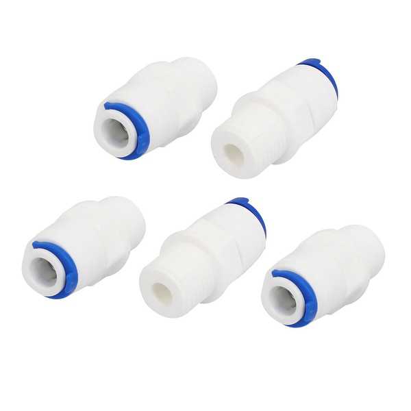 1/4' Push Fit Tube x M12 Male Thread Quick Connect 5pcs for RO Water System