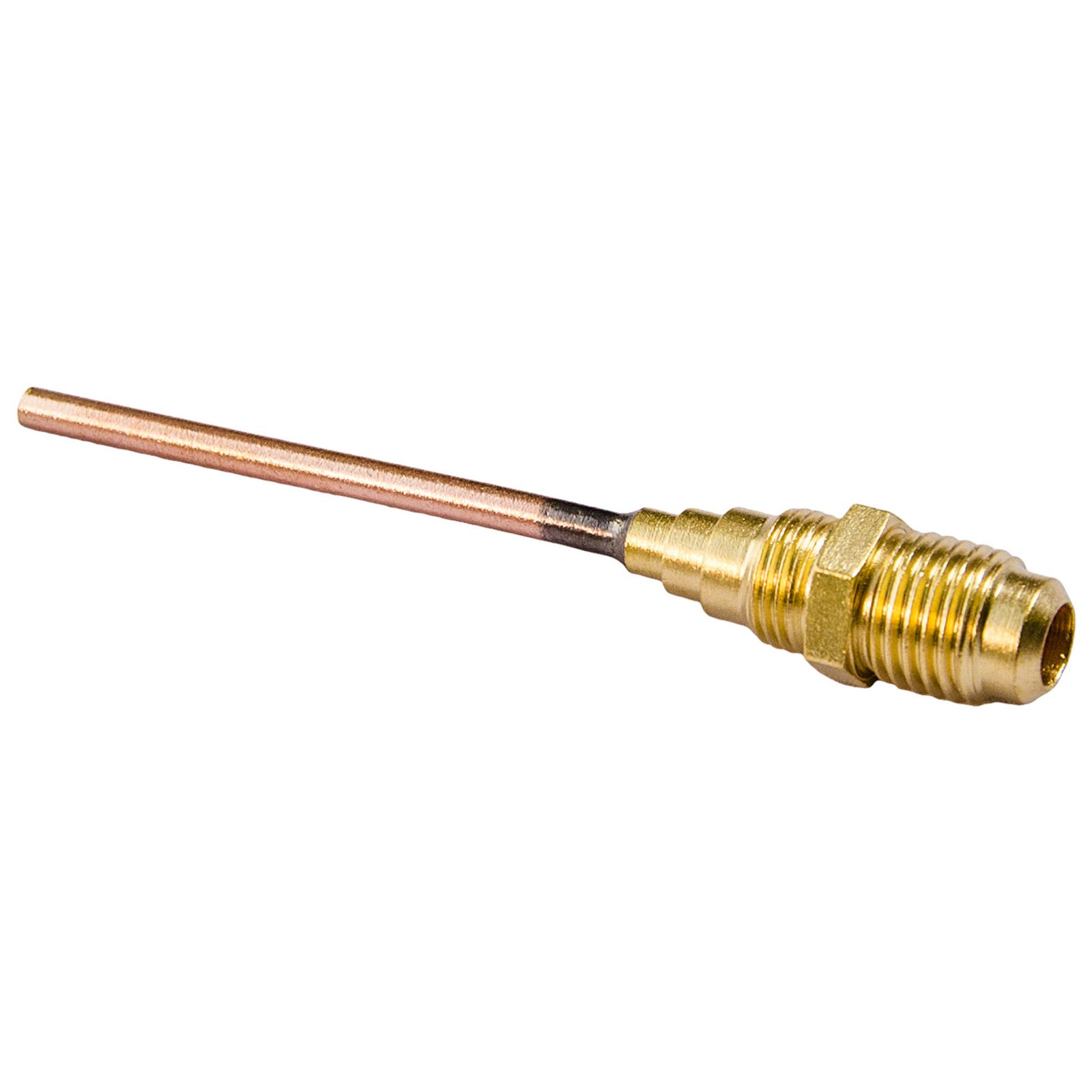 C&D Valve CD3608 - Premium Line Service Valve, Male Flare Access Fitting, 1/4", With Copper Tube Extension, 1/8"